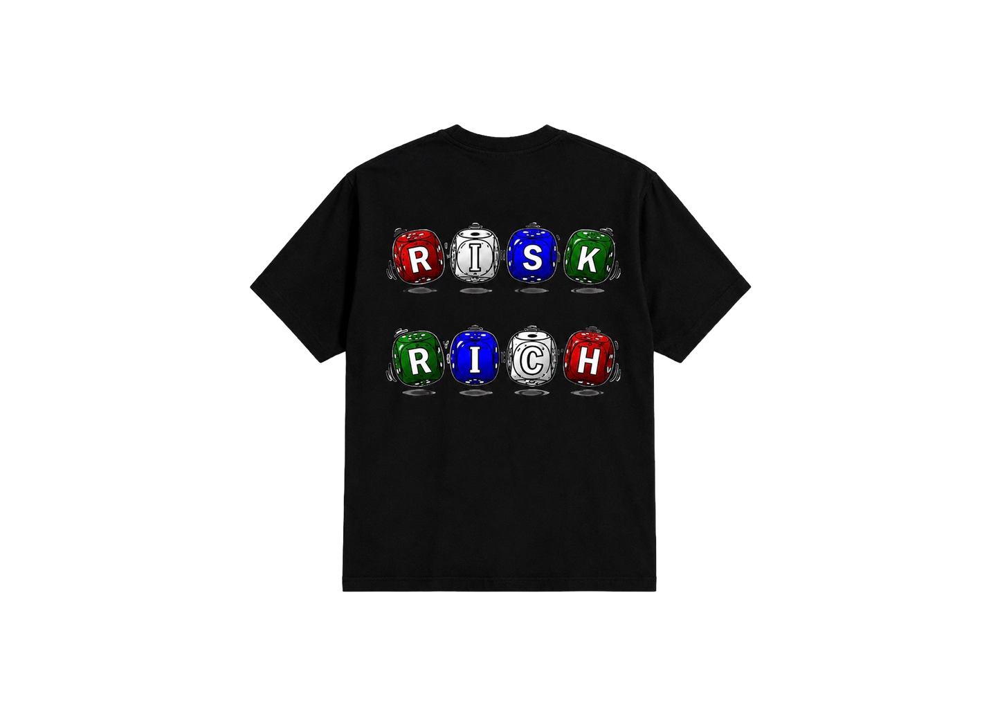 RISK TO BE RICH BLACK TEE