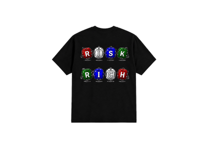 RISK TO BE RICH BLACK TEE