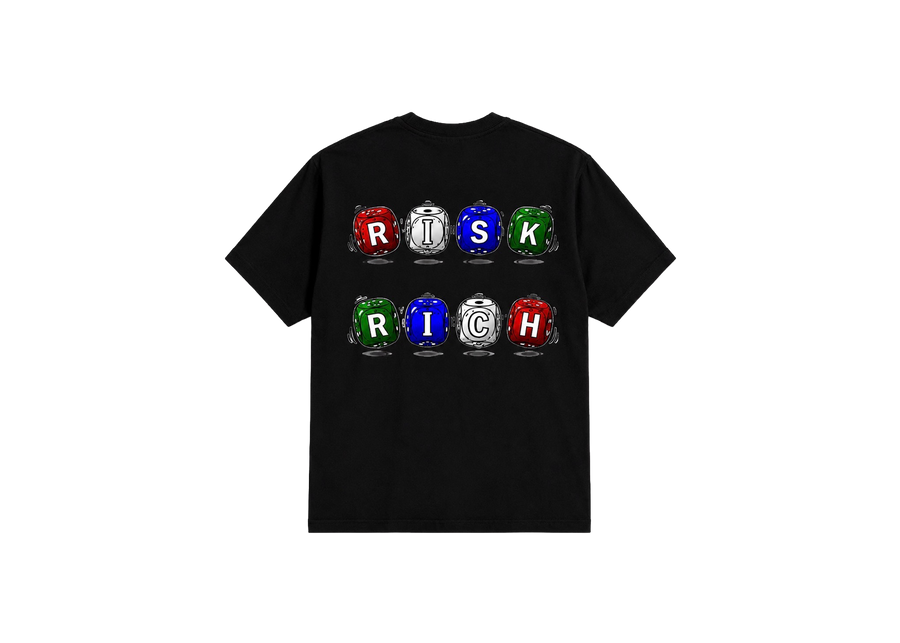 RISK TO BE RICH BLACK TEE