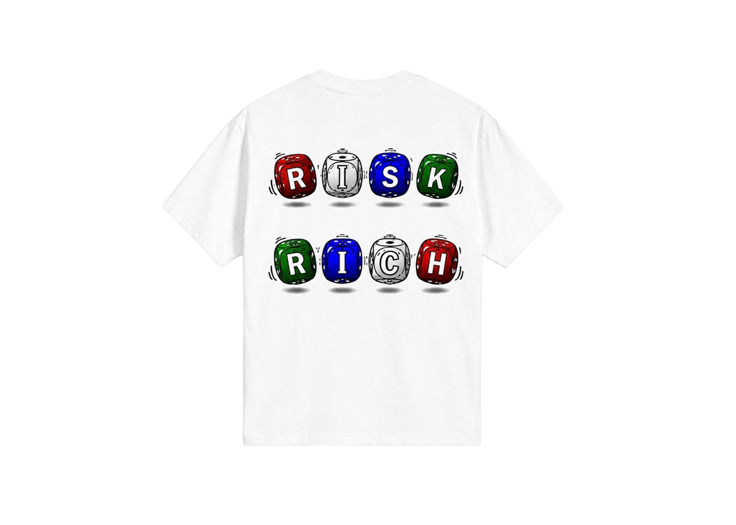 RISK TO BE RICH WHITE TEE