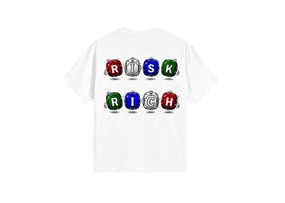 RISK TO BE RICH WHITE TEE