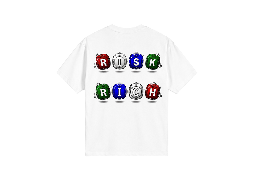 RISK TO BE RICH WHITE TEE